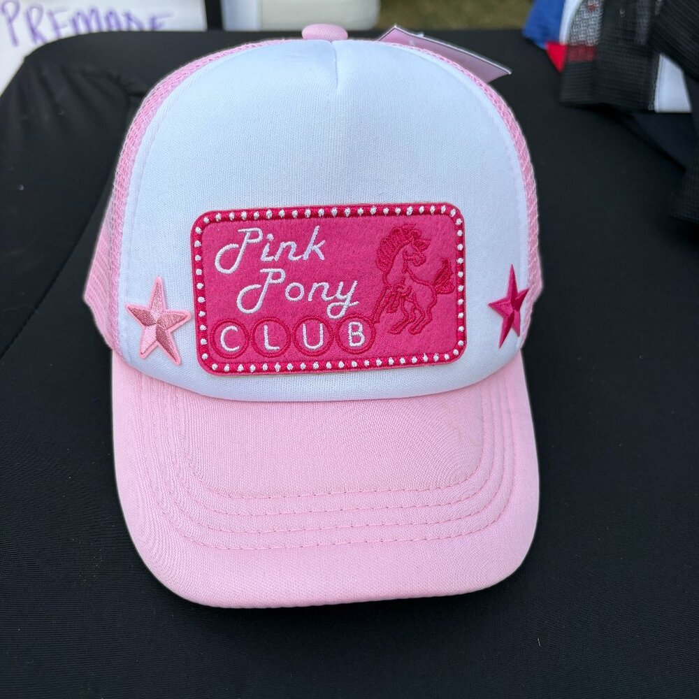 KIDS SIZE | PINK PONY CLUB | NEW Your Big Sister's Hat Bar Custom Trucker Patch